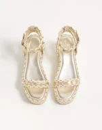 Valentino Rockstud Flatform Sandal In Laminated Nappa Leather 45Mm - Image 5